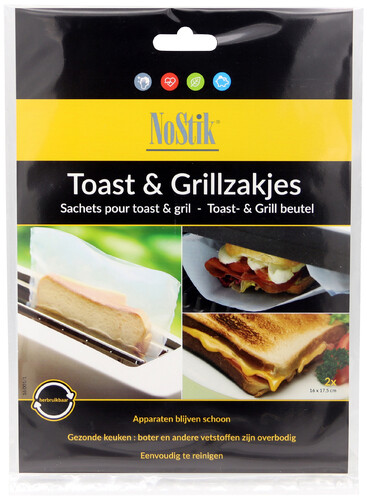 Set de 2 sachets 'Toast & Grill' croque Monsieur pour une cuisson parfaite et pr